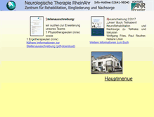 Tablet Screenshot of neuro-therapie.de